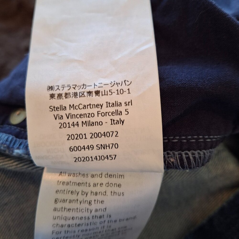 Stella McCartney Jeans sz 29 NWOT - Picture 7 of 9